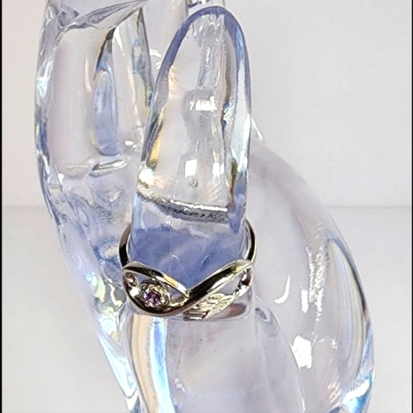 Sterling silver Infinity Guardian Angel ring - Picture 4 of 9